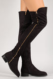 Liliana Suede Zip Up Over-The-Knee Riding Boot