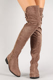 Liliana Suede Zip Up Over-The-Knee Riding Boot