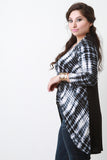 Tie Dye Surplice High-Low Top