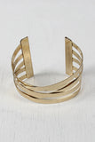 Criss-Cross Flat Cuff Bracelet